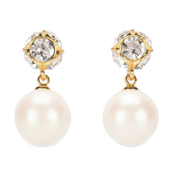 kate spade Jewelry - NWOT Kate Spade Drop Pearl Lady Marmalade Earring